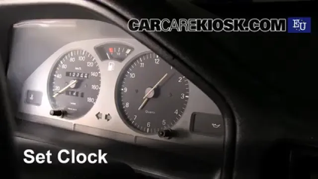 1996 Peugeot 106 Sport 1.1L 4 Cyl. Reloj Fijar hora de reloj